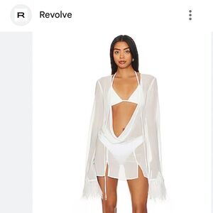 Ciara White Sheer Mini Dress